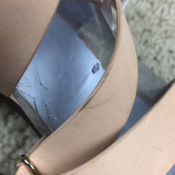 Forever 21 Nude Sandal Heels Shoes Size 6.5 - Picture 7 of 7